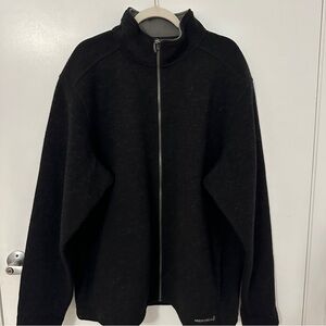 Merrell Men’s Full Zip Wool Blend Jacket Sweater Sz XXL Fleece Lined